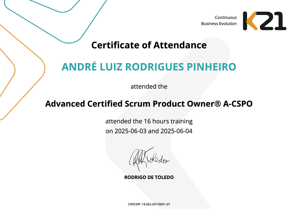Certificado K21